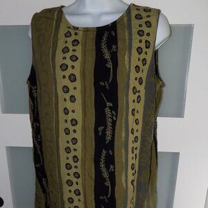 Carolina Colours Abstract Multi-Color Dress Size 12 Women's NEW